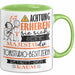 Tonstudio-Besitzerin Tasse Geschenk Lustiger Spruch Bitte Erheben Sie Sich Seine Majestät Die Tonstudio-Besitzerin Betritt Den Raum Grün Trendation