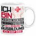 Medizinischer Fachangestellter Ausbildung Tasse Geschenk Ich Bin Medizinischer Fachangestellter In Der Ausbildung Ich Darf Das Geschenkidee Spruch Weiß Trendation
