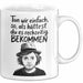 Sarkastischer Sarkasmus Tasse Geschenk Lustige Geschenkidee Spruch Tun Wir Einfach So Als Hättest Du Es Rechtzeitig Bekommen Weiß Trendation