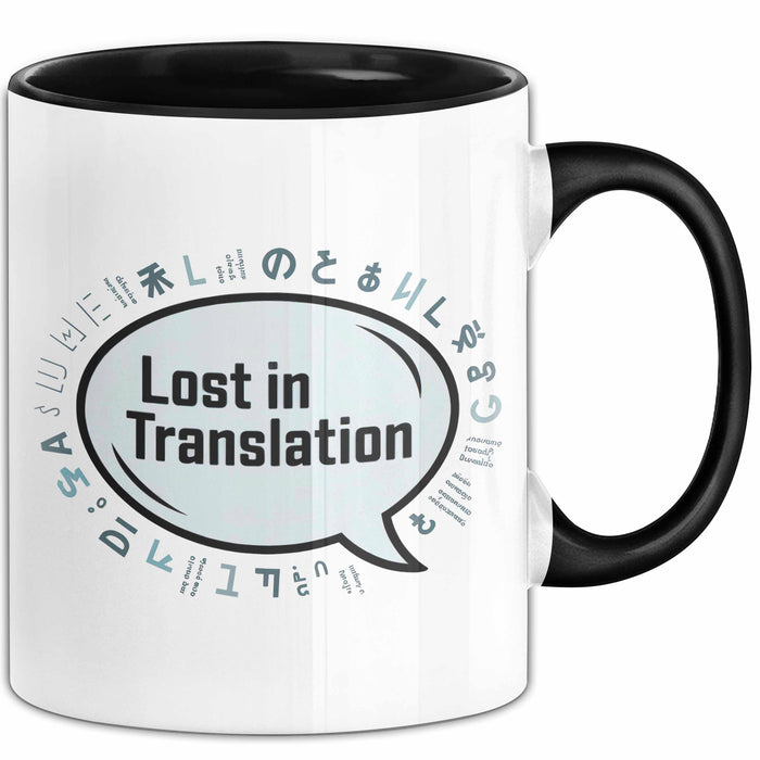 Linguist Tasse Geschenkidee Lost in Translation Sprachnerd Trendation