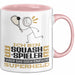 Squash-Spieler Geschenk Tasse Ich Bin Squash-Spieler Aber Sag Doch Einfach Superheld Lustige Geschenkdiee für Squash-Spieler Kaffee-Becher Rosa Trendation
