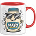 Mayo Süchtiger Tasse Geschenkidee für Cremiger Aufstrich Fan Rot Trendation