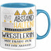 Wrestlerin Tasse Geschenk Lustig Abstand Halten Hochleistungs-Wrestlerin Mit Drang Zur Perfektion Bei Der Arbeit Blau Trendation