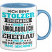 Ehemann Tasse Geschenk Ich Bin Stolzer Ehemann Geschenkidee Lustiger Spruch Becher Blau Trendation