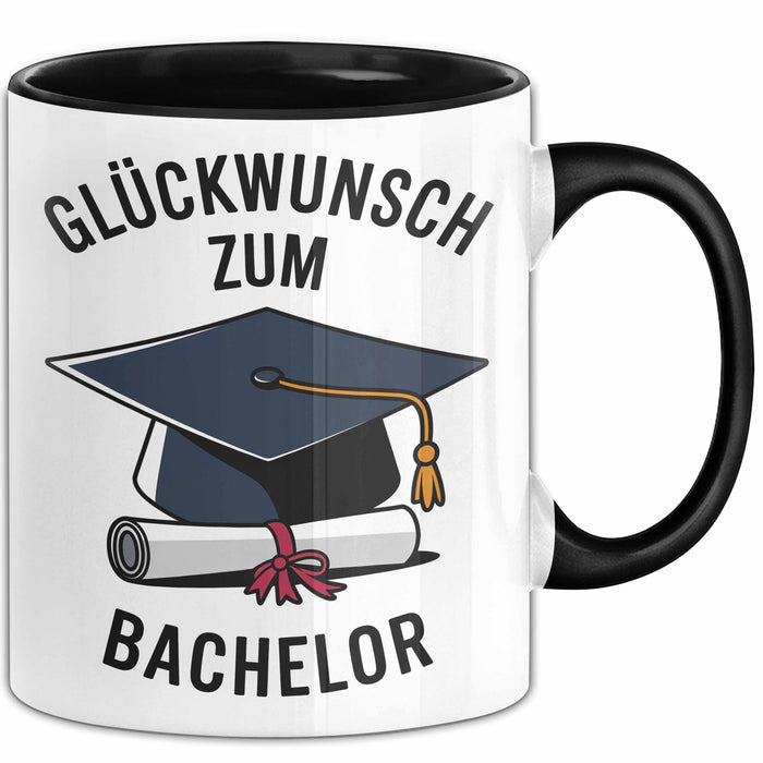 Schüler Abschluss Tasse Geschenk Lustige Geschenkidee Spruch Glückwunsch Zum Bachelor Trendation
