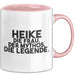 Heike Tasse Heike – Die Frau. Der Mythos. Die Legende. Geschenk Rosa Trendation