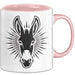 Eselbauer Esel Tier Gesicht Tasse Geschenk Lustige Geschenkidee Spruch Rosa Trendation