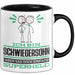 Schwiegersohn Geschenk Tasse Ich Bin Schwiegersohn Aber Sag Doch Einfach Superheld Lustige Geschenkdiee für Schwiegersohn Kaffee-Becher Schwarz Trendation