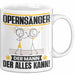 Opernsänger Tasse Geschenk für Opernsänger Der Mann Der Alles Kann Geschenkidee zum Geburtstag Weiß Trendation