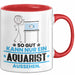 Aquarist Geschenk Tasse So Gut Kann Nur Ein Aquarist Aussehen Geschenkidee Kaffee-Becher Rot Trendation