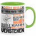 Gitarrenvirtuose Geschenk Tasse Geschenkidee für Gitarrenvirtuose Geburtstag Lustig Ich Bin Gitarrenvirtuose Ich Kann Es Dir Erklären Aber Nicht Für Dich Verstehen Grün Trendation