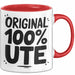Ute Tasse Geschenk Original 100% Ute Geschenkidee Geburtstag Rot Trendation