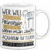 Aquarium-Tüftlerin Tasse Geschenk Spruch Wer Will Schon Prinzessin Sein Wenn Man Auch Aquarium-Tüftlerin Sein Kann Weiß Trendation