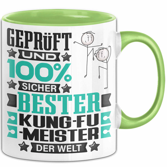 Kung-Fu-Meister Geschenk Lustiger Spruch für Kung-Fu-Meister Geschenkidee Bester Kung-Fu-Meister Der Welt Grün Trendation