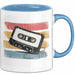 Retro Vintage Kassette Tasse Geschenk Lustige Geschenkidee Spruch Blau Trendation