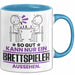 Brettspieler Geschenk Tasse So Gut Kann Nur Ein Brettspieler Aussehen Geschenkidee Kaffee-Becher Blau Trendation