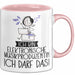 Geschenk für Elektronische Musikproduzentin Tasse Lustige Geschenkidee Geburtstag Ich Bin Elektronische Musikproduzentin Ich Darf Das Rosa Trendation