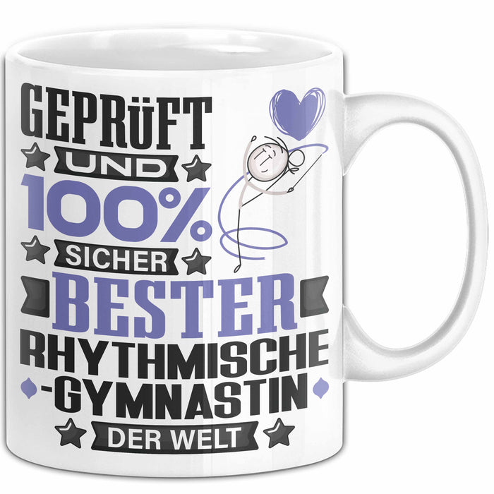 RhythmischeGymnastin Geschenk Lustiger Spruch für RhythmischeGymnastin Geschenkidee Bester RhythmischeGymnastin Der Welt Weiß Trendation