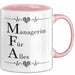Medizinischer Assistent Arzt Tasse Geschenk Lustige Geschenkidee Spruch Managerin Für Alles Rosa Trendation