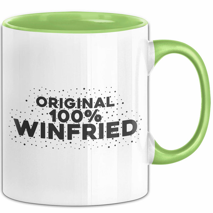 Winfried Tasse Original 100% Winfried Geschenk Grün Trendation