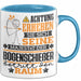 Bogenschießer Geschenk Tasse Lustiger Spruch Erheben Sie Sich Der Bogenschießer Betritt den Raum Blau Trendation
