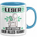 Leser Tasse Geschenk für Leser Der Mann Der Alles Kann Geschenkidee zum Geburtstag Blau Trendation