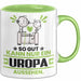 Uropa Geschenk Tasse So Gut Kann Nur Ein Uropa Aussehen Geschenkidee Kaffee-Becher Grün Trendation