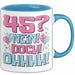 45er Geburtstag Geschenk Männer Frauen 45 Nein Doch Ohhhh Lustiger Spruch Geschenkidee Kaffee-Becher Blau Trendation