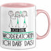 Geschenk für Moderatorin Tasse Lustige Geschenkidee Geburtstag Ich Bin Moderatorin Ich Darf Das Rosa Trendation