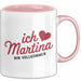 Martina Tasse Geschenk Ich Bin Vollkommen Martina Geschenkidee Geburtstag Rosa Trendation