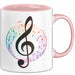 Musikliebhaber Musiker Tasse Geschenk Lustige Geschenkidee Spruch Rosa Trendation