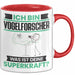 Vogelforscher Tasse Geschenk für Vogelforscher Geburtstag Lustiger Spruch Kaffee-Becher Was Ist Deine Superkraft Rot Trendation