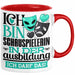 Schauspielerin Ausbildung Start Geschenk Tasse Ich Bin Schauspielerin In Der Ausbildung Ich Darf Das Kaffee-Becher Geschenkidee Rot Trendation