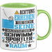 Schwimmsportler Geschenk Tasse Lustiger Spruch Erheben Sie Sich Der Schwimmsportler Betritt den Raum Grün Trendation