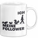 Eichhörnchen Tierliebhaber Tasse Geschenk Lustige Geschenkidee Spruch Ich Meine Follower Weiß Trendation