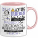 Elektronische Musikproduzentin Tasse Geschenk Lustiger Spruch Bitte Erheben Sie Sich Seine Majestät Die Elektronische Musikproduzentin Betritt Den Raum Rosa Trendation