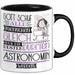 Astronomin Geschenk Becher Tasse Gott Schuf Alle Menschen Gleich Nur Die Besten Durfeten Astronomin Werden Geschenkidee Lustig Trendation