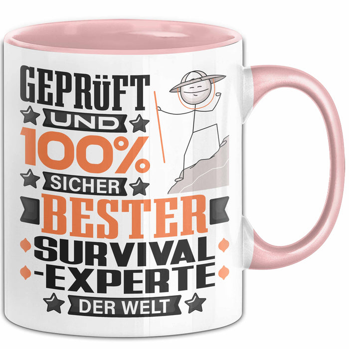 Survival-Experte Geschenk Lustiger Spruch für Survival-Experte Geschenkidee Bester Survival-Experte Der Welt Rosa Trendation