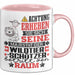 Wildtierschützer Geschenk Tasse Lustiger Spruch Erheben Sie Sich Der Wildtierschützer Betritt den Raum Rosa Trendation