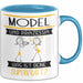 Model Und Prinzessin Tasse Geschenk Für Eine Model Geburtstag Was Ist Deine Superkraft Blau Trendation