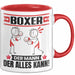 Boxer Tasse Geschenk für Boxer Der Mann Der Alles Kann Geschenkidee zum Geburtstag Rot Trendation
