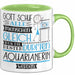 Aquarianerin Geschenk Becher Tasse Gott Schuf Alle Menschen Gleich Nur Die Besten Durfeten Aquarianerin Werden Geschenkidee Lustig Grün Trendation