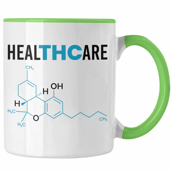 THC Tasse "THC - Healthcare" Cannabis-Liebhaber