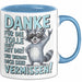 Büro Arbeit Kollege Tasse Becher Geschenk Lustige Geschenkidee Spruch Danke Für Die Tolle Zeit Mit Dir Wir Werden Dich Sehr Vermissen Blau Trendation