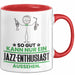 Jazz-Enthusiast Geschenk Tasse So Gut Kann Nur Ein Jazz-Enthusiast Aussehen Geschenkidee Kaffee-Becher Rot Trendation