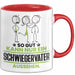Schwiegervater Geschenk Tasse So Gut Kann Nur Ein Schwiegervater Aussehen Geschenkidee Kaffee-Becher Rot Trendation