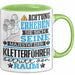 Kletterführer Geschenk Tasse Lustiger Spruch Erheben Sie Sich Der Kletterführer Betritt den Raum Grün Trendation