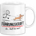 Hundebesitzer Hundegassi Tasse Geschenk Lustige Geschenkidee Spruch Führungskraft Ja Läuft Bei Mir Weiß Trendation