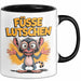 Sarkasmus Sarkastisch Tasse Geschenk Lustige Geschenkidee Spruch Füsse Lutschen Schwarz Trendation
