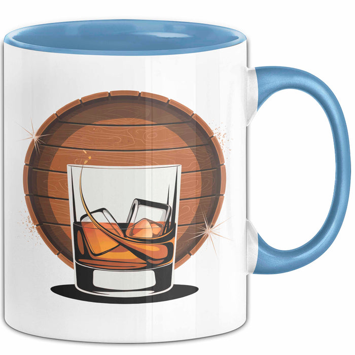 Whiskey Kenner Tasse Geschenk Lustige Geschenkidee Spruch Für Whiskey Fans Blau Trendation
